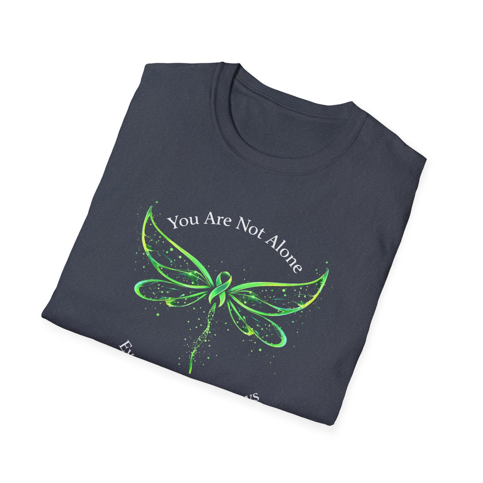 You're Not Alone Dragonfly Dark T-Shirt
