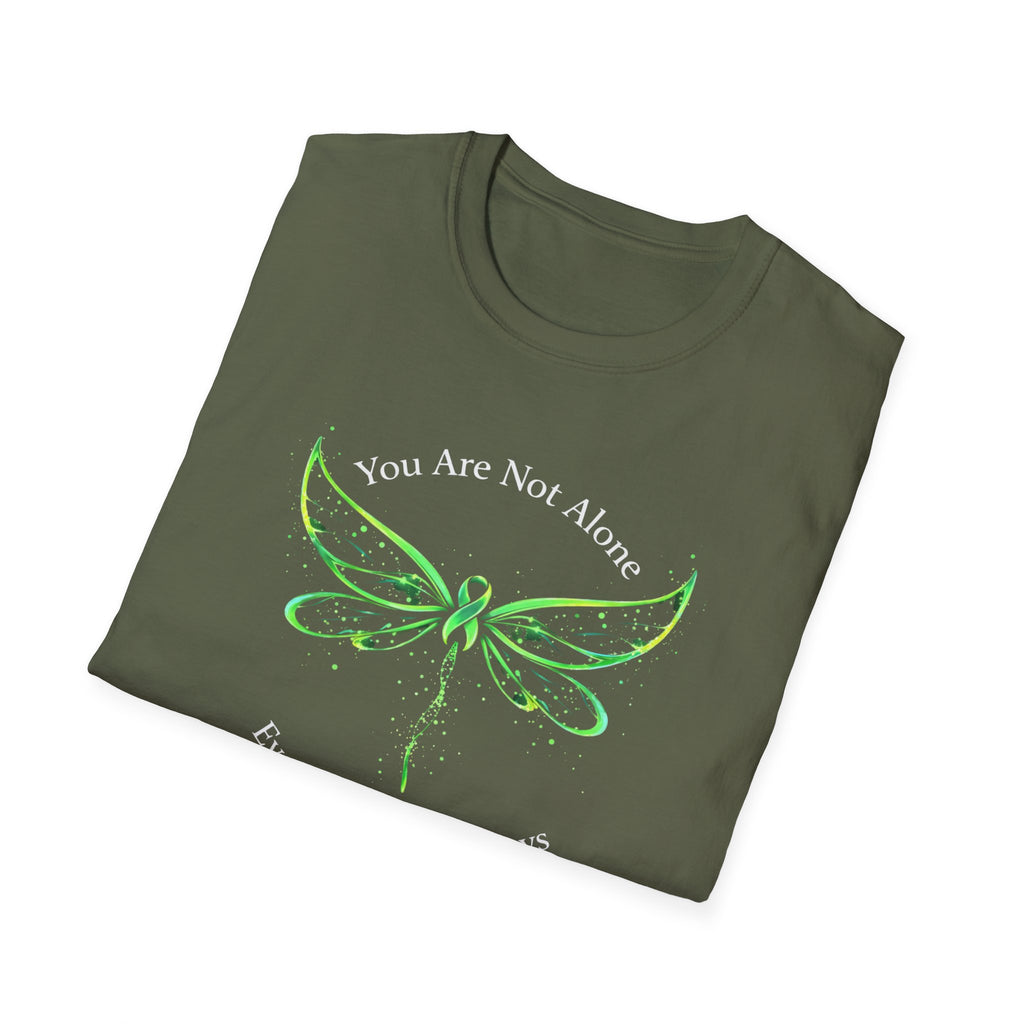 You're Not Alone Dragonfly Dark T-Shirt