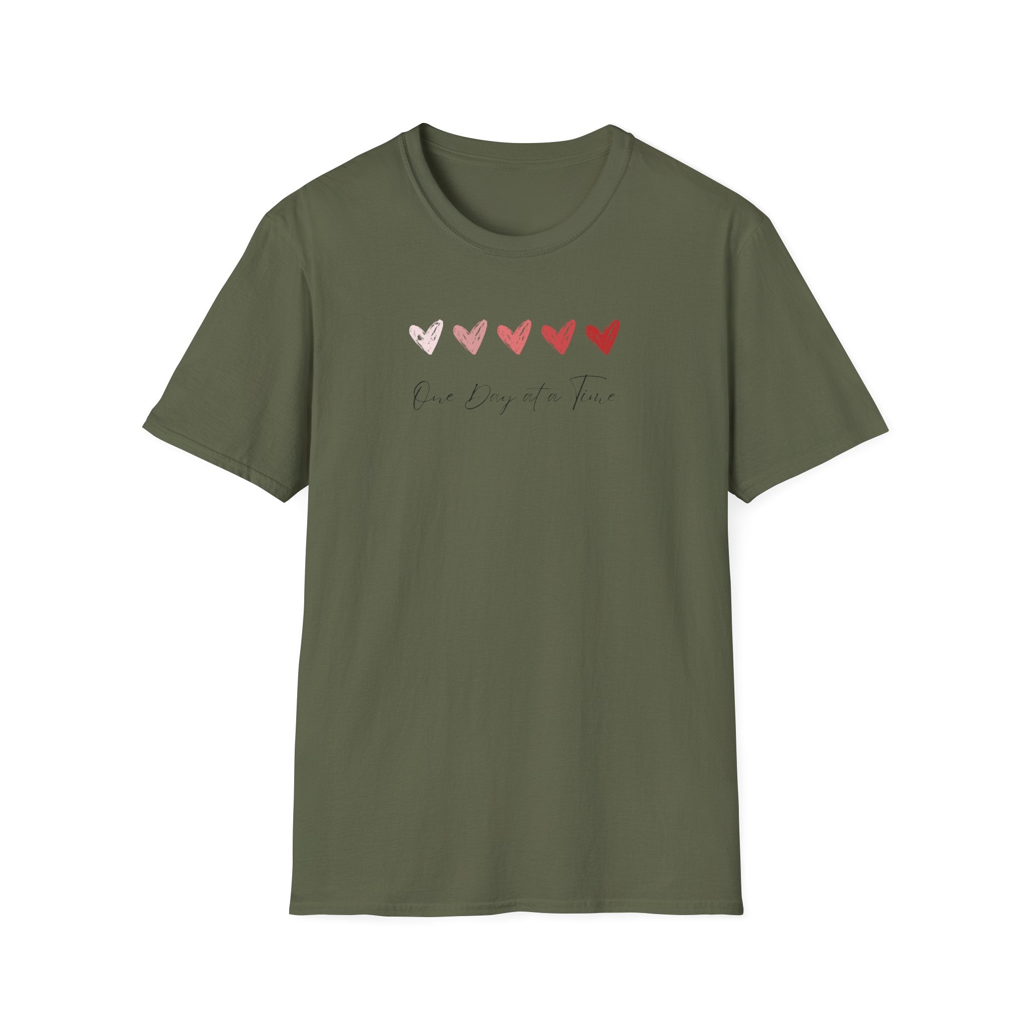 One Day At A Time Hearts T-Shirt