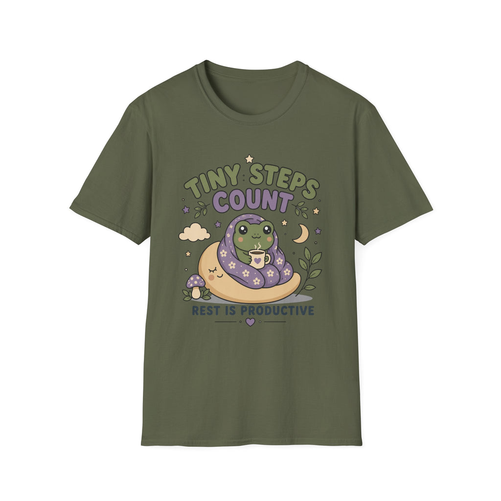 Tiny Steps Count frog T-Shirt