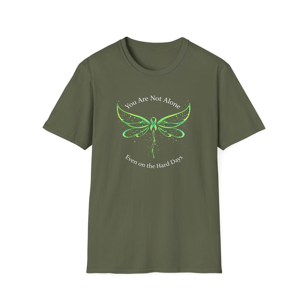 You're Not Alone Dragonfly Dark T-Shirt
