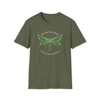 You're Not Alone Dragonfly Dark T-Shirt
