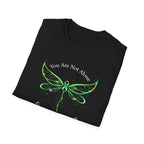 You're Not Alone Dragonfly Dark T-Shirt