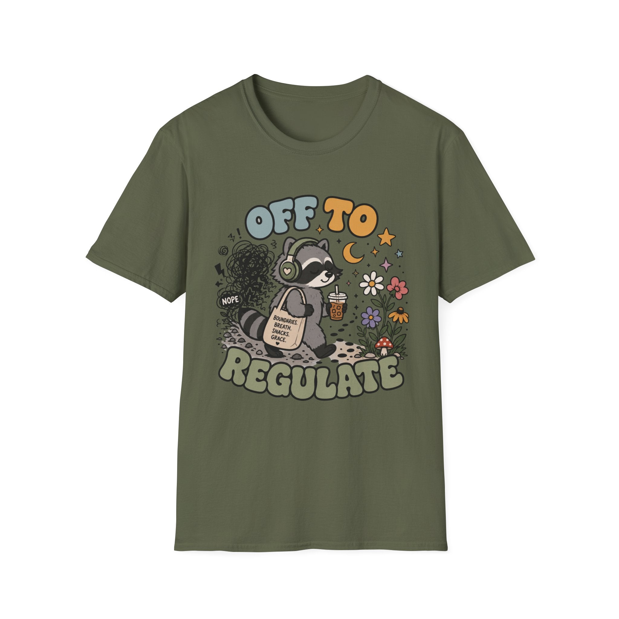 Off To Regulate Raccoon T-Shirt