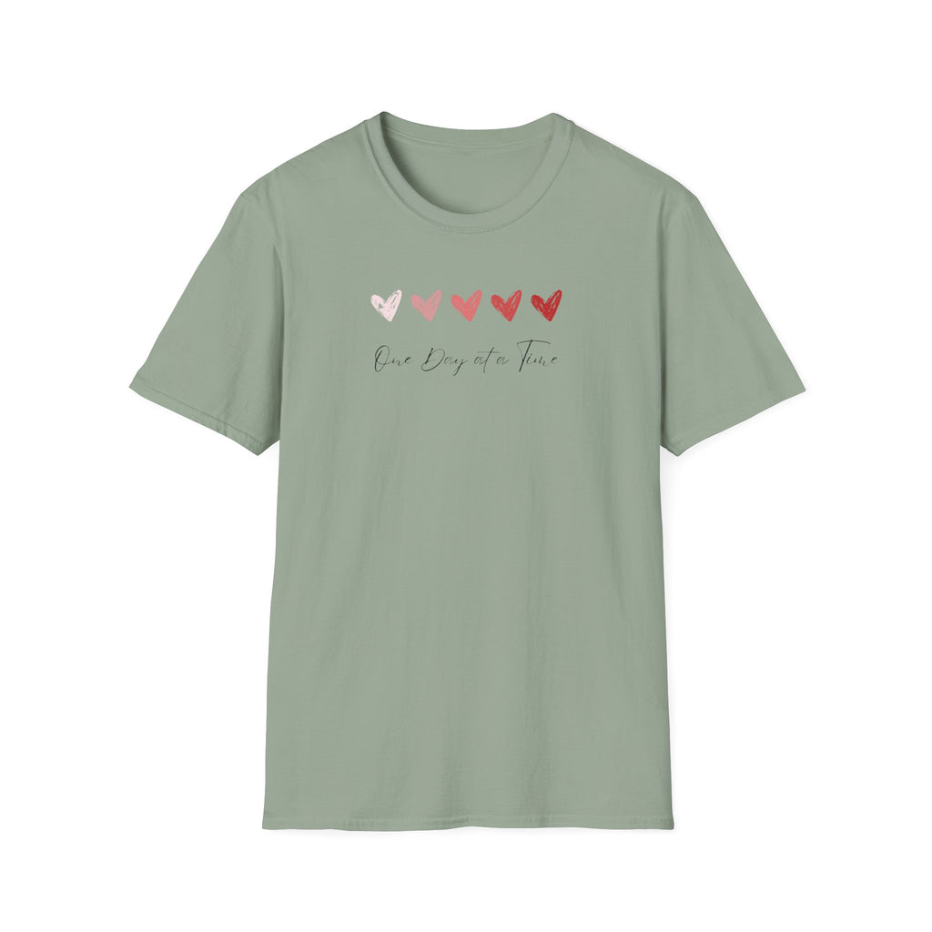 One Day At A Time Hearts T-Shirt
