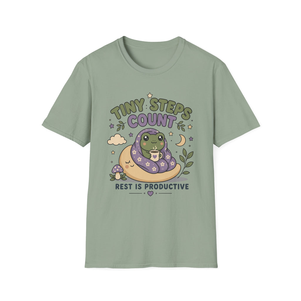 Tiny Steps Count frog T-Shirt