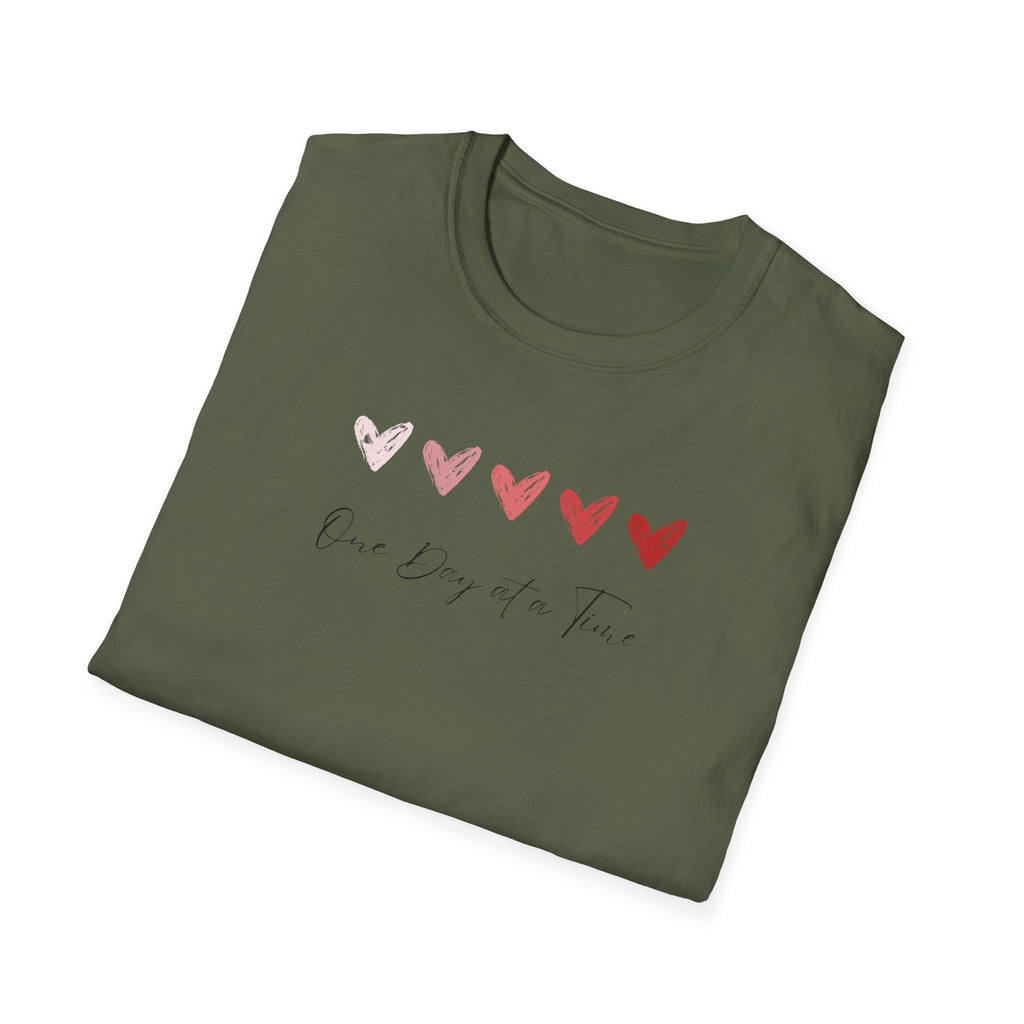 One Day At A Time Hearts T-Shirt