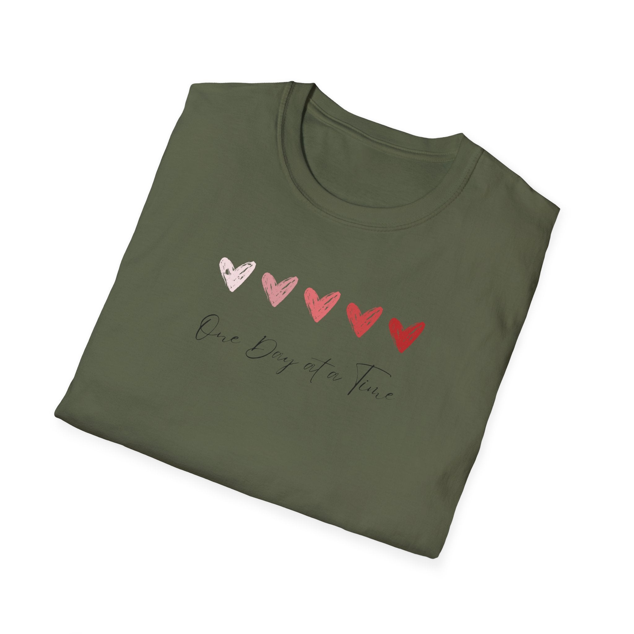 One Day At A Time Hearts T-Shirt