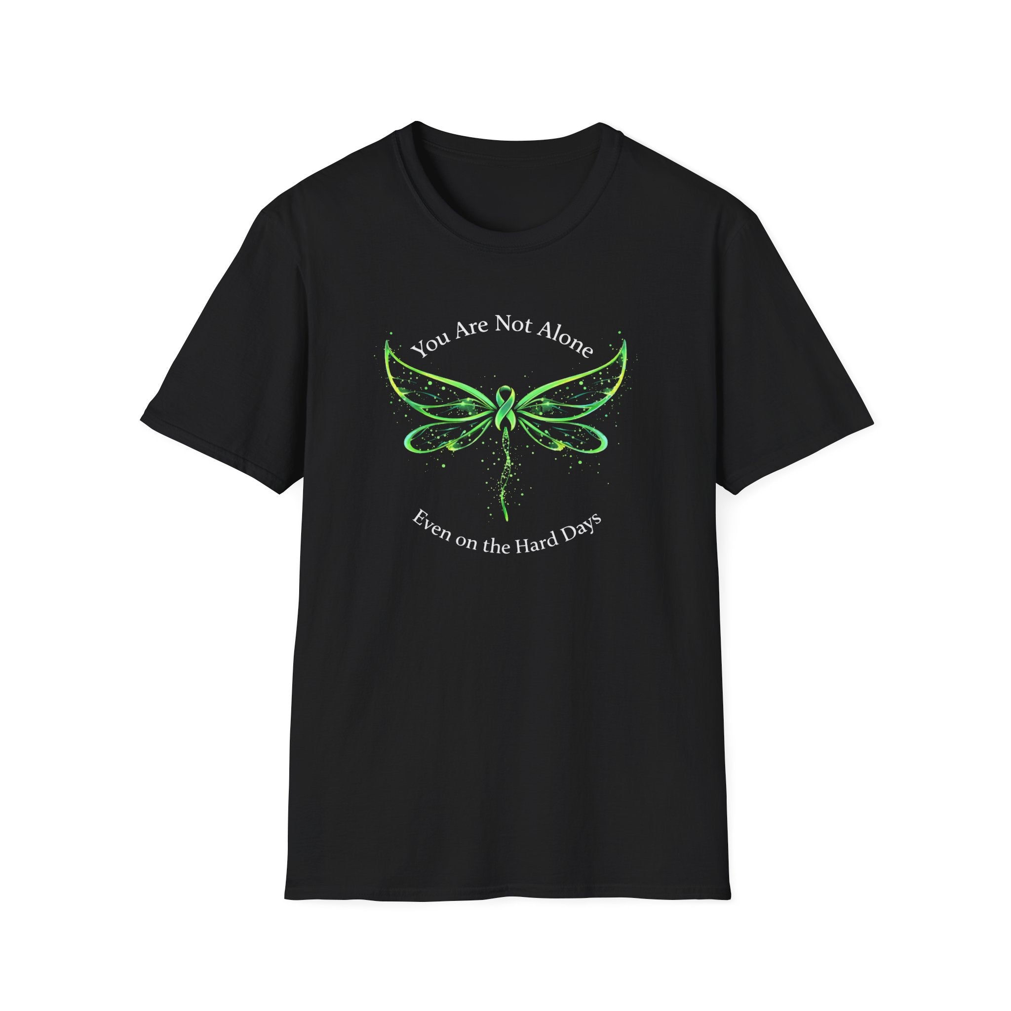 You're Not Alone Dragonfly Dark T-Shirt