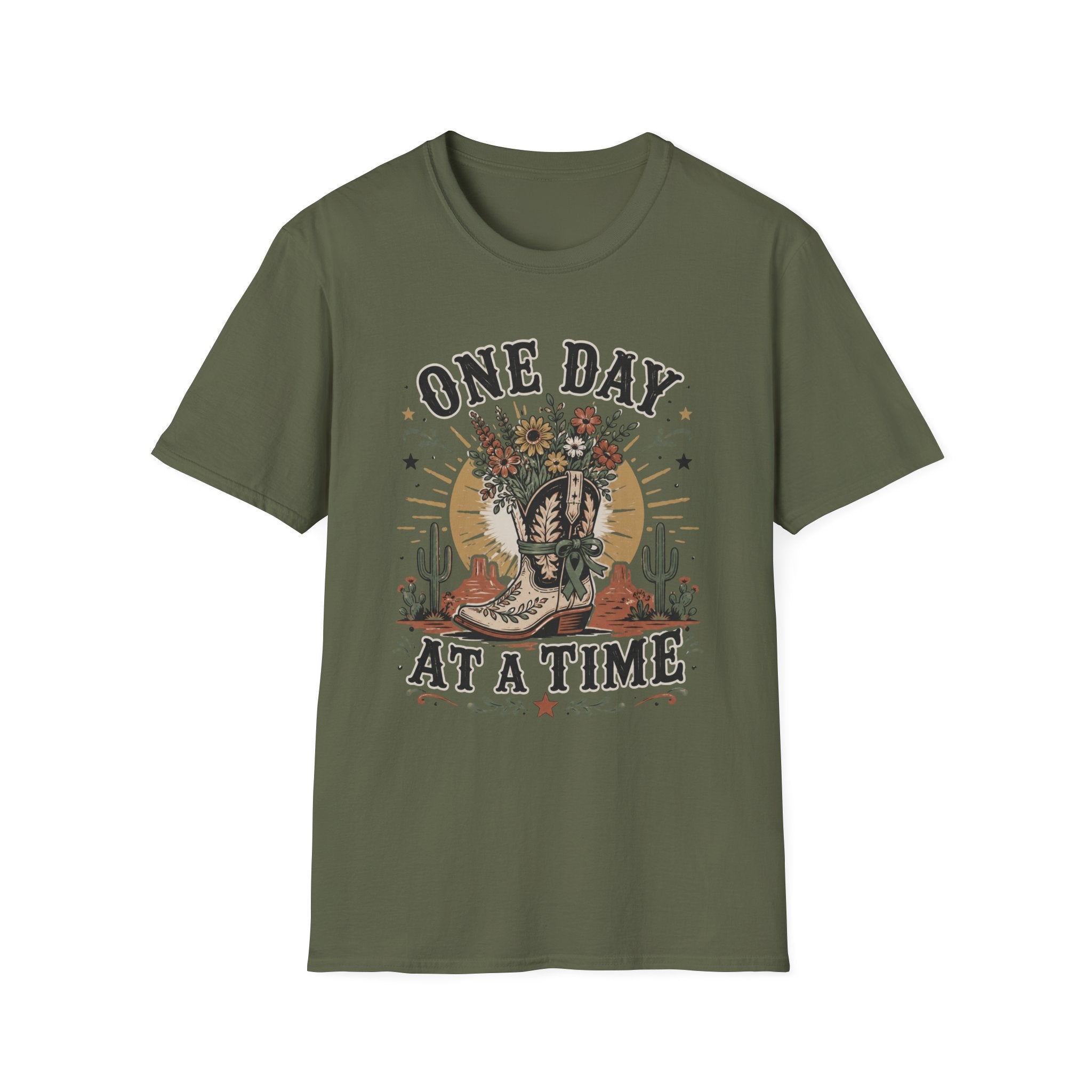 One Day At A Time Western T-Shirt