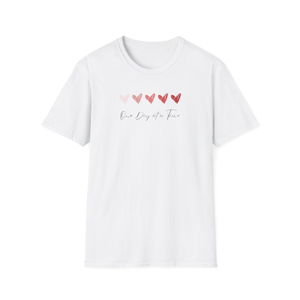 One Day At A Time Hearts T-Shirt